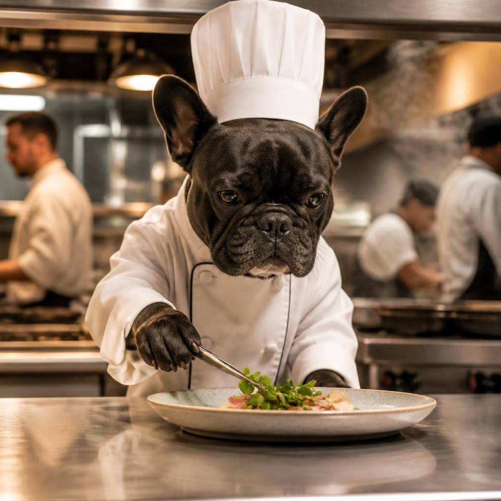 A pet as a celebrity chef